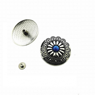 Leer-Applicatie-zilver-Turqouise